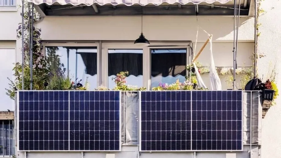 Energia Solar em apartamentos - sacada