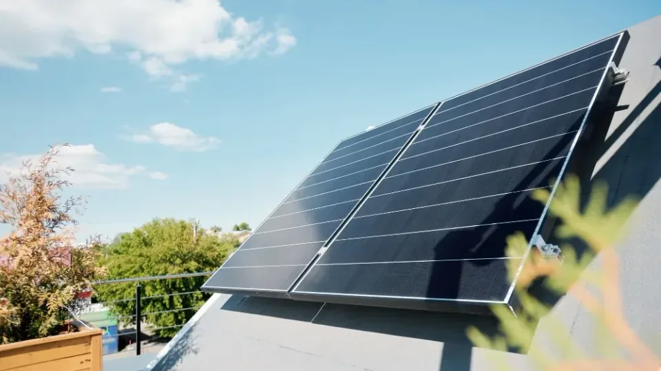 Energia solar no lado oeste