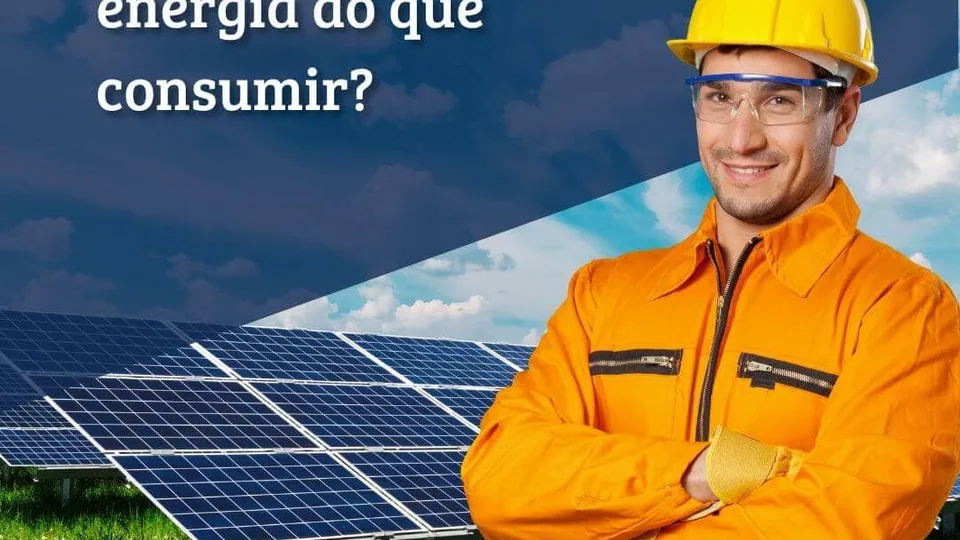 E se eu gerar mais energia do que consumir