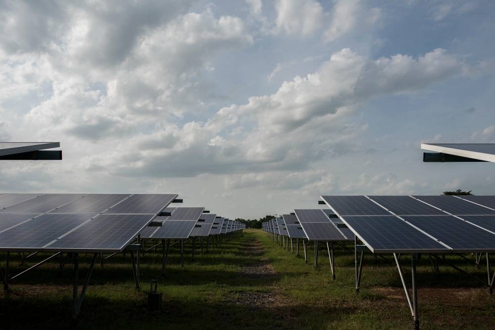Fazenda de energia solar em Itapoa