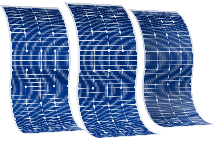 painéis solares flexíveis