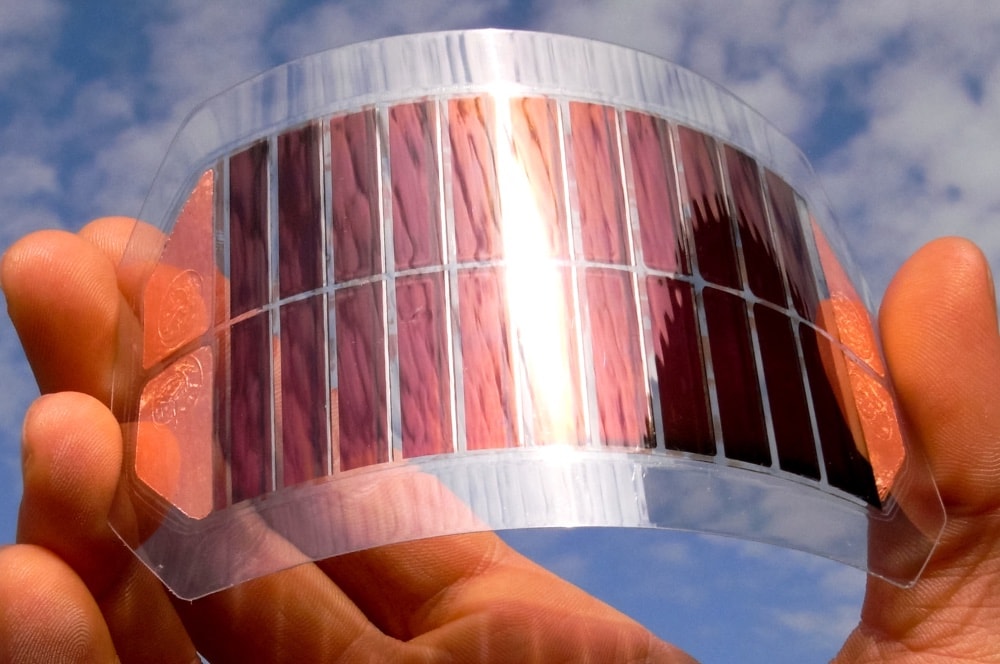 Painel fotovoltaico flexível